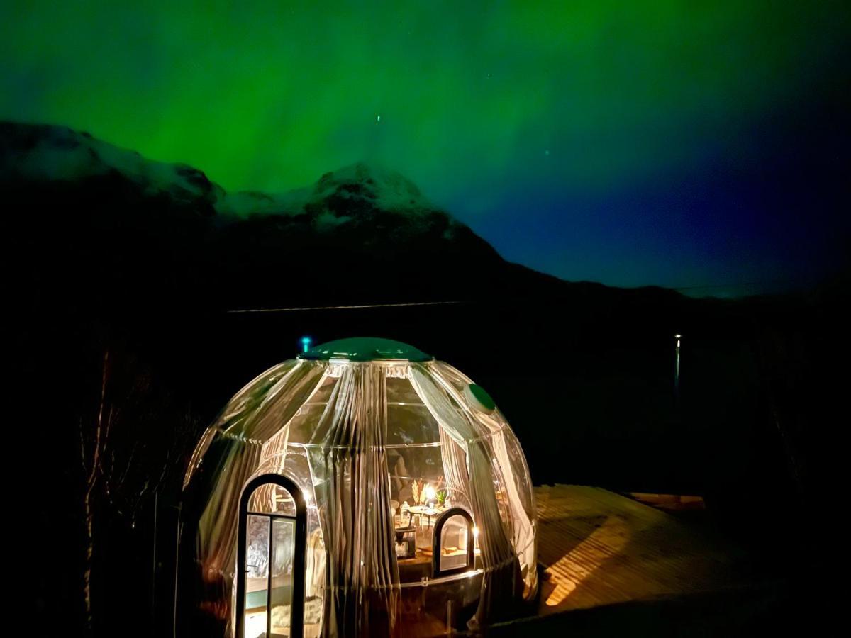 Lofoten Glampingdome Myrland Eksteriør bilde
