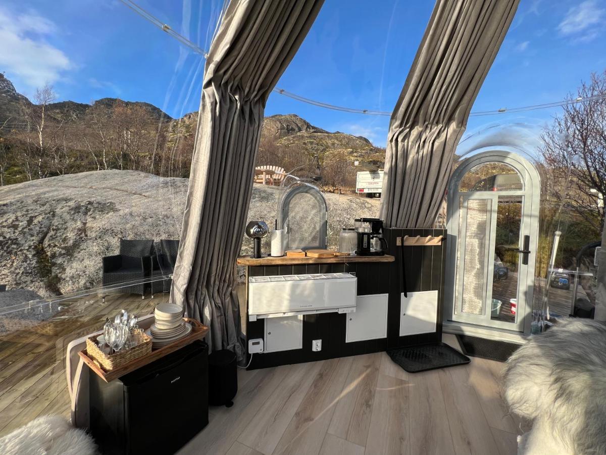 Lofoten Glampingdome Myrland Eksteriør bilde