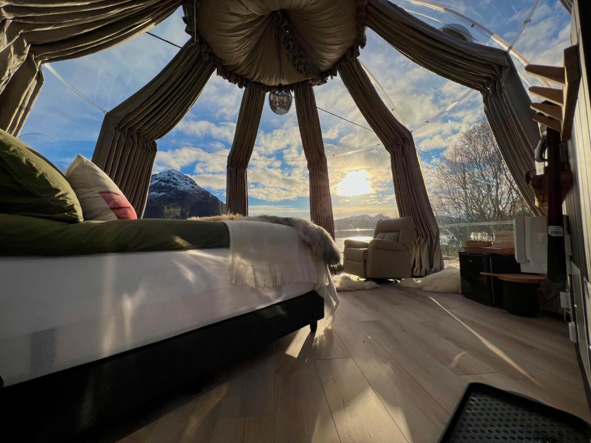 Lofoten Glampingdome Myrland Eksteriør bilde