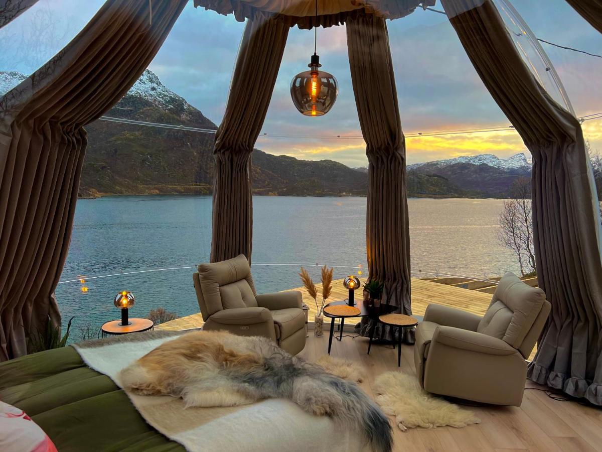 Lofoten Glampingdome Myrland Eksteriør bilde