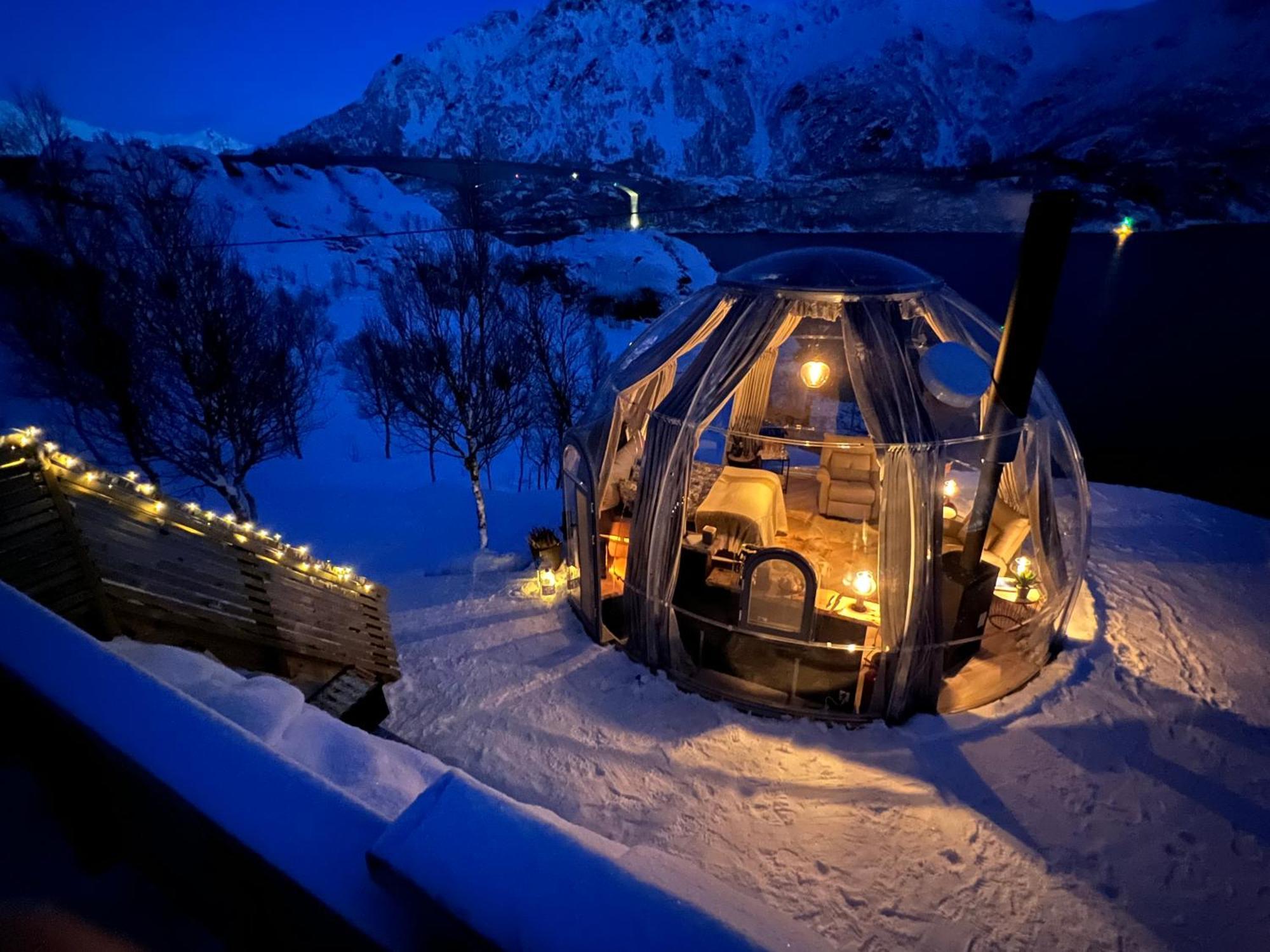 Lofoten Glampingdome Myrland Eksteriør bilde
