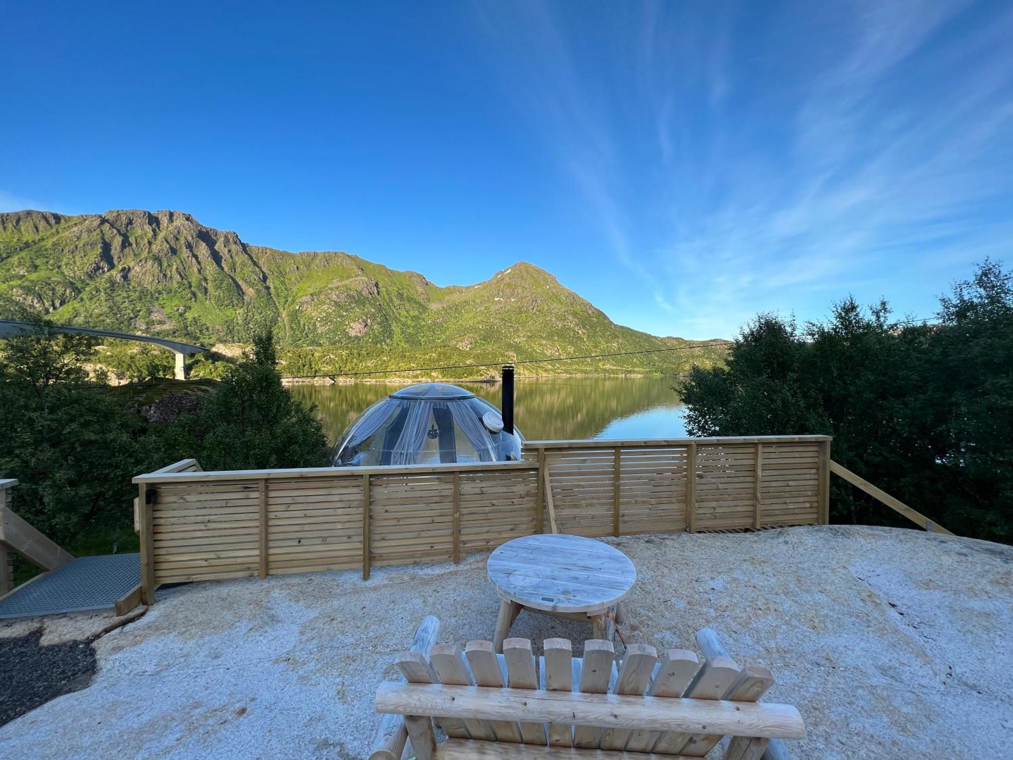 Lofoten Glampingdome Myrland Eksteriør bilde
