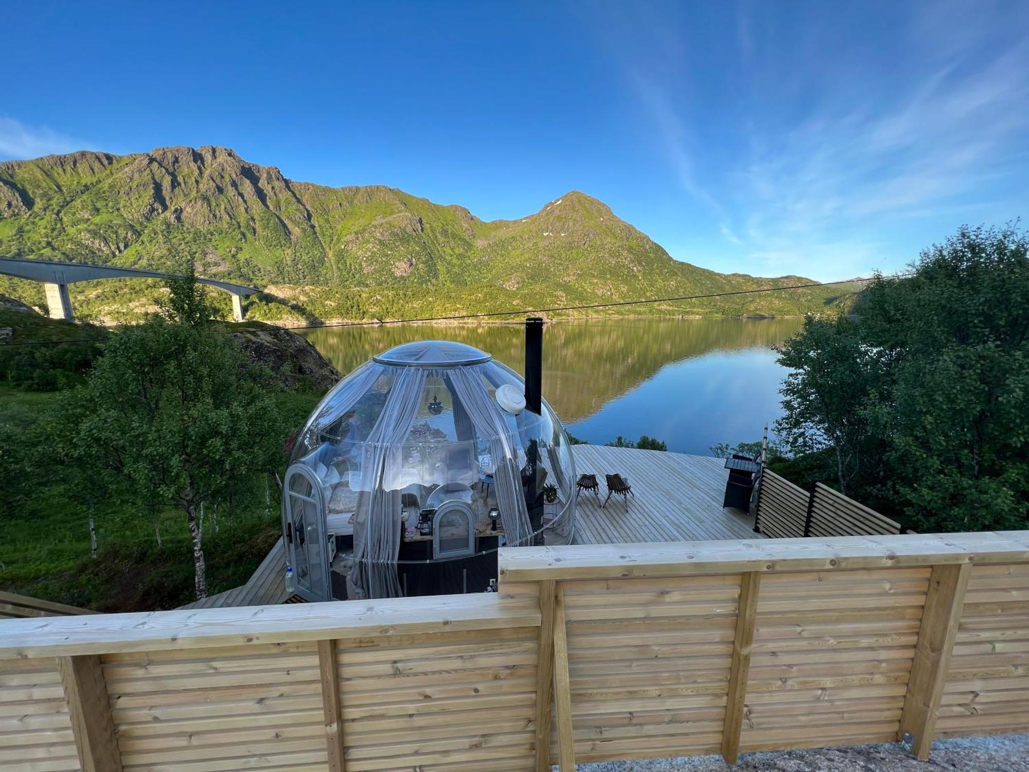 Lofoten Glampingdome Myrland Eksteriør bilde