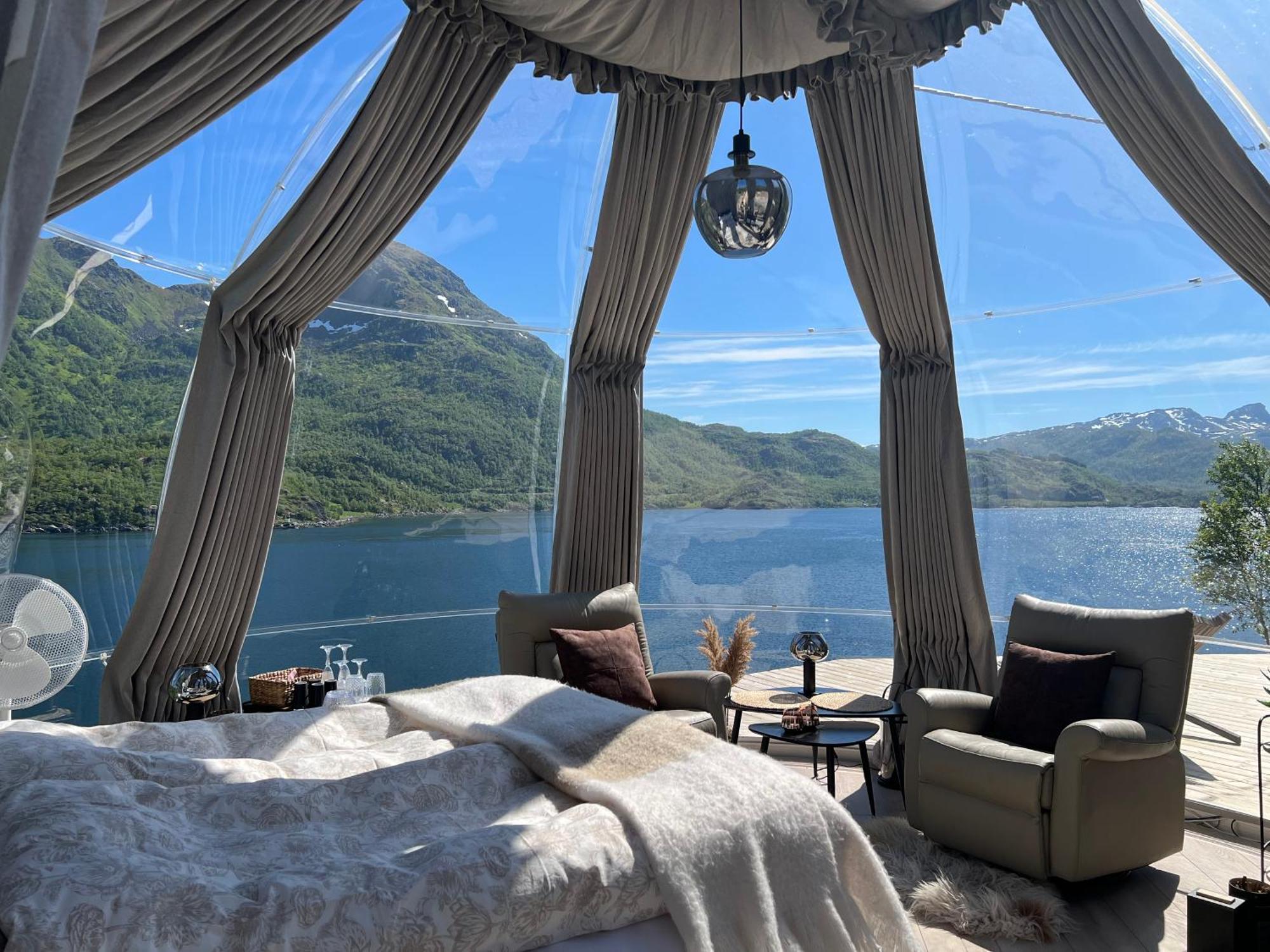 Lofoten Glampingdome Myrland Eksteriør bilde